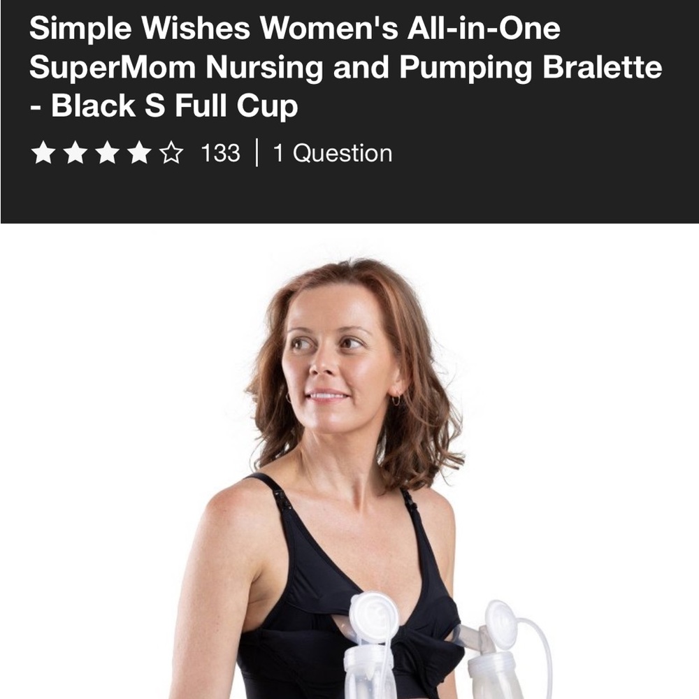 Nursing and Pumping Bralette Small